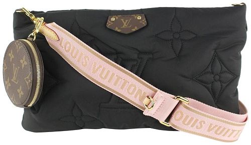 LOUIS VUITTON BLACK PUFFER MONOGRAM PILLOW MULTI POCHETTE MAXI CROSSBODY BAG  sold at auction on 1st May
