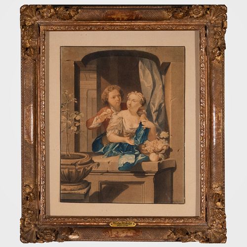 Attributed to Nicholaas Verkolje (1673-1746): Courtship: A Pair