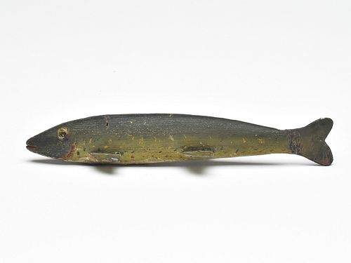 Fish decoy, Lake Chautauqua, New York, last quarter 19th century.