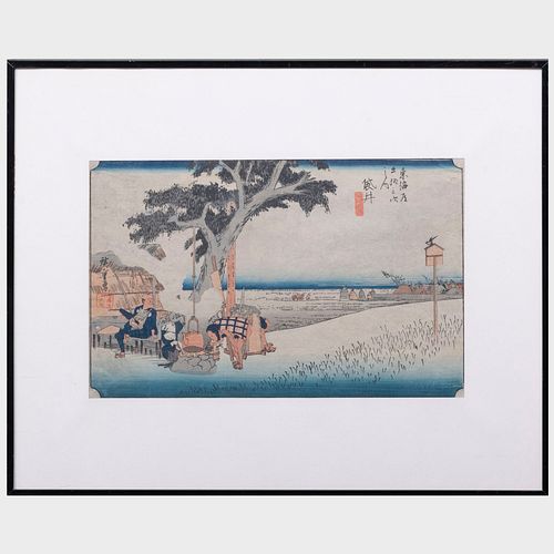 Utagawa Hiroshige: Two Works from the Fifty-three Stations of the T?kaid? Road