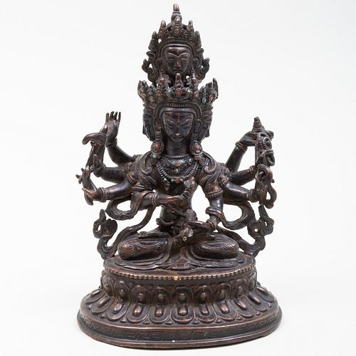 Nepalese Bronze Figure of Nangyalm