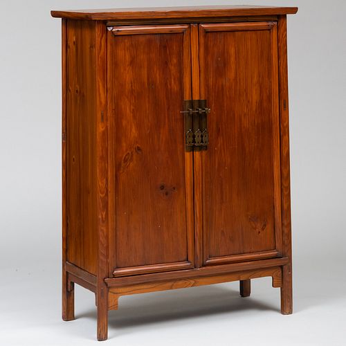 Chinese Tapered Wood Cabinet