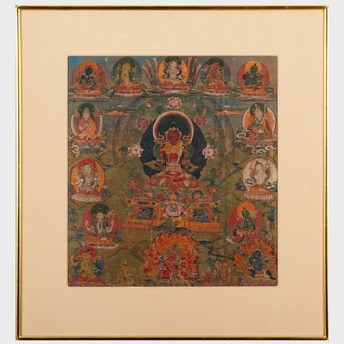 Tibetan Thangka of Amitayus