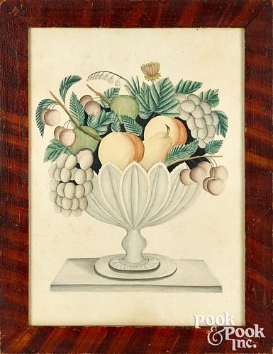 Watercolor compote of fruit, 19th c.