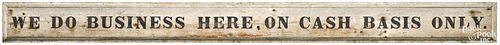Painted pine trade sign, late 19th c.