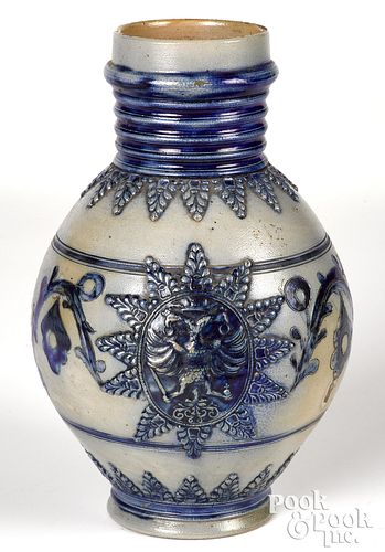 German Westerwald stoneware jug, late 18th c.