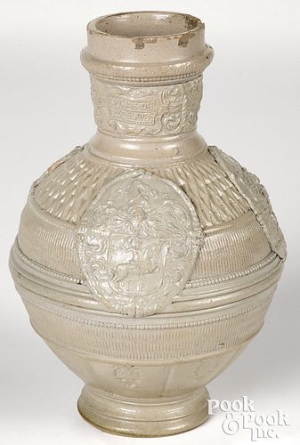German Westerwald salt glaze stoneware jug
