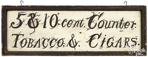 Painted pine trade sign, late 19th c.
