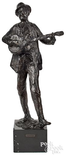 Harry Jackson bronze man with guitar