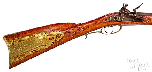 Dan Campanelli tiger maple flintlock long rifle