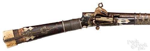 Ornate Persian Miquelet rifle