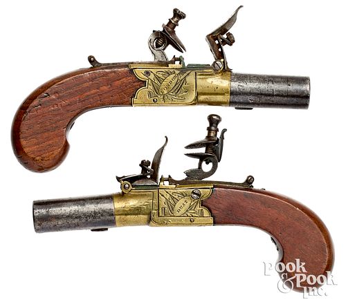 Pair of Dust, London flintlock pistols