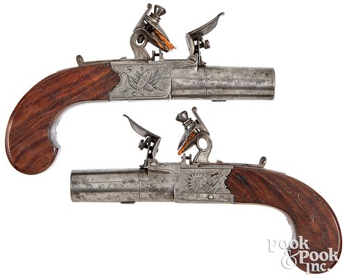 Pair of Goodwin and Co., London flintlock pistols