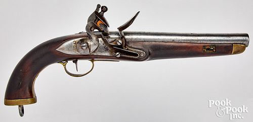 Belgian flintlock pistol