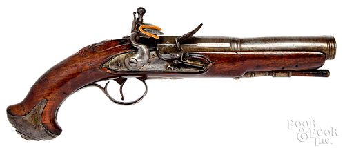 French flintlock blunderbuss pistol