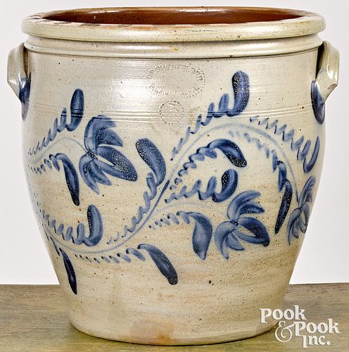 Pennsylvania five gallon stoneware crock, 19th c.