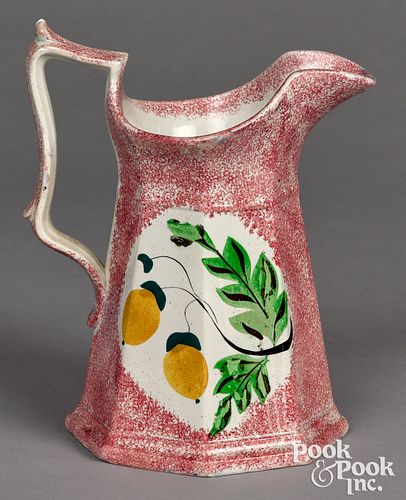 Red spatter acorn pitcher
