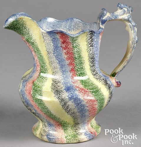 Five-color rainbow spatter pitcher