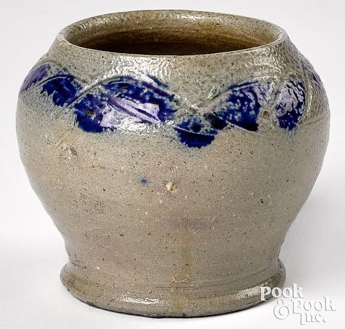Unusual American ovoid stoneware jar