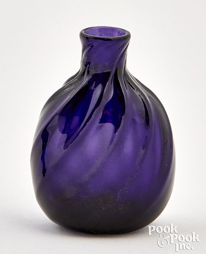 Small amethyst cologne bottle, 19th c.