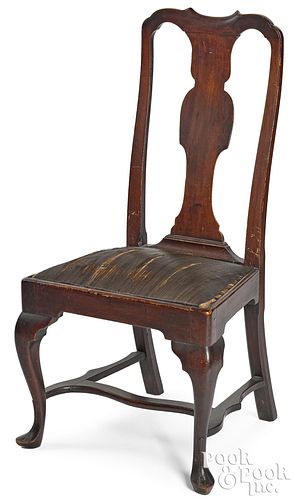 Pennsylvania Queen Anne mahogany dining chair