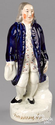 Staffordshire Ben Franklin figure, 19th c.