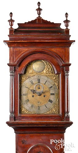 New Jersey Queen Anne tall case clock