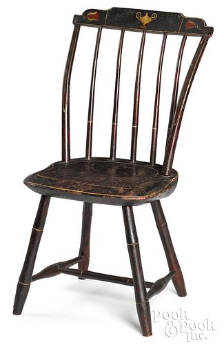 New England painted child's Windsor chair