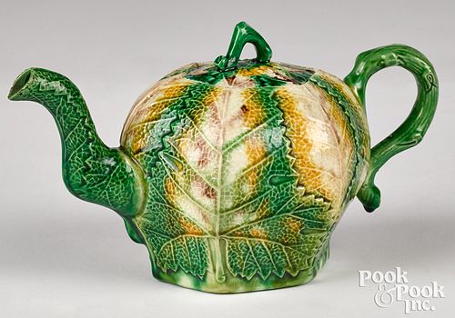 Staffordshire teapot, late 18th c.