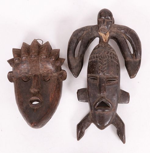 Two African Masks, Liberia
