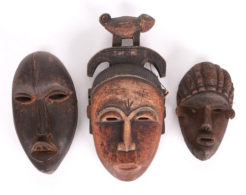 Three African Masks