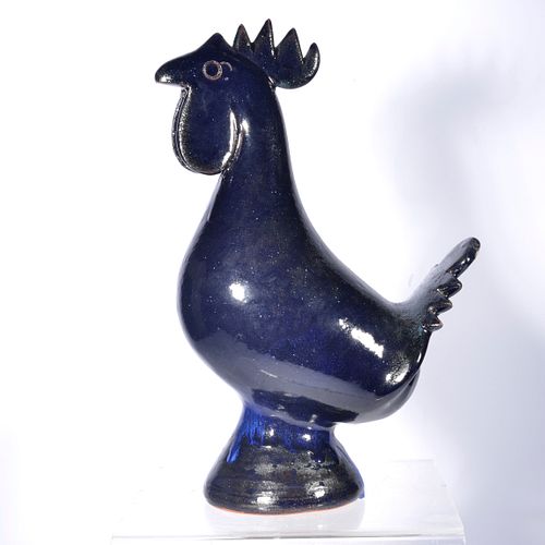 Edwin Meaders RARE RED CLAY Rooster