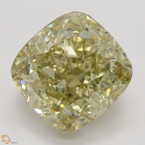 3.71 ct, Natural Fancy Brownish Yellow Even Color, VS1, Cushion cut Diamond (GIA Graded), Appraised Value: $45,700 