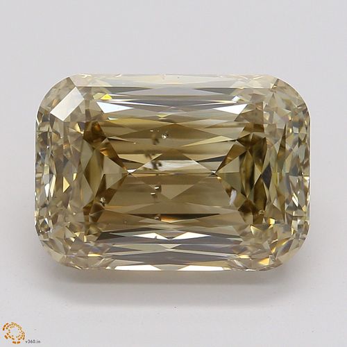 3.17 ct, Natural Fancy Yellowish Brown Even Color, SI1, Emerald cut Diamond (GIA Graded), Appraised Value: $31,300 