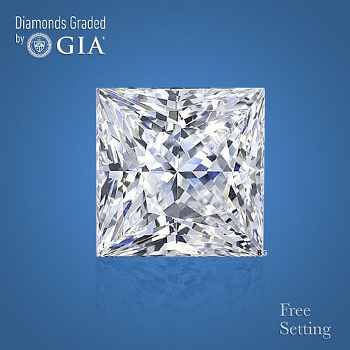 1.51 ct, G/VS1, Princess cut GIA Graded Diamond. Appraised Value: $38,100 
