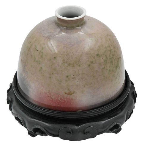 Chinese Peach Bloom Glazed Water Pot, Taibo Zun