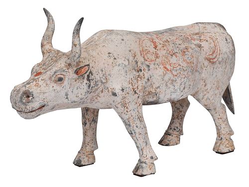 Early Chinese Pottery Model of an Ox