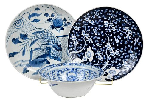 Three Pieces Chinese and Japanese Porcelain
