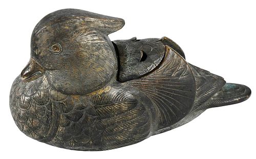Asian Bronze Duck Censer