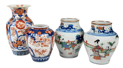 Four Chinese Enameled Vases