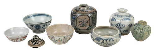 Seven Southeast Asian and Chinese Jarlets and Bowls