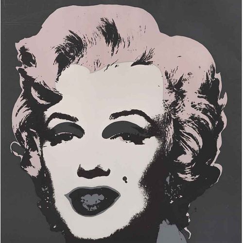 ANDY WARHOL. II.24: Marilyn Monroe, Con sello en la parte posterior. Serigrafía sin número de tiraje. 91.4 x 91.4  cm