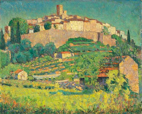 Arthur Musgrave, (1878 - 1969), Sur Vie, France, oil on linen, 25 3/4 x 32 in. (65.41 x 81.28 cm.),