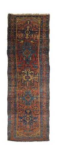 Antique Karajeh Long Rug, 3’4” x 10’7”