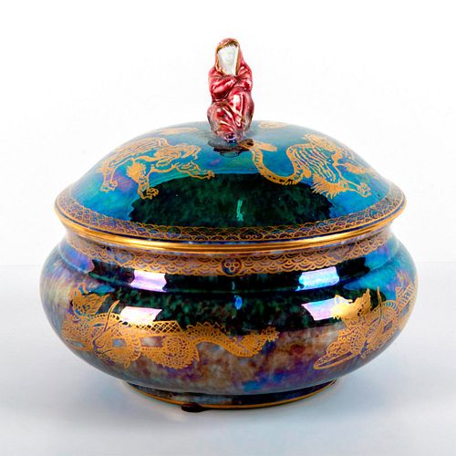 Wedgwood Dragon Lustre Puff Box and Cover