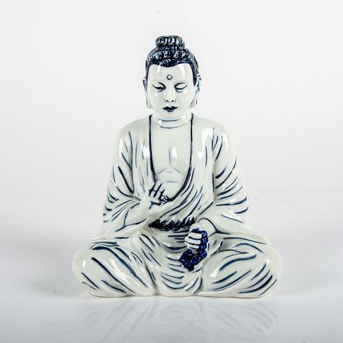 Royal Doulton Blue Flambe Figurine, Guizhou Buddha BA60