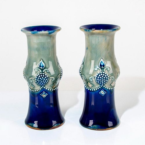 Pair of Royal Doulton Art Nouveau Vases