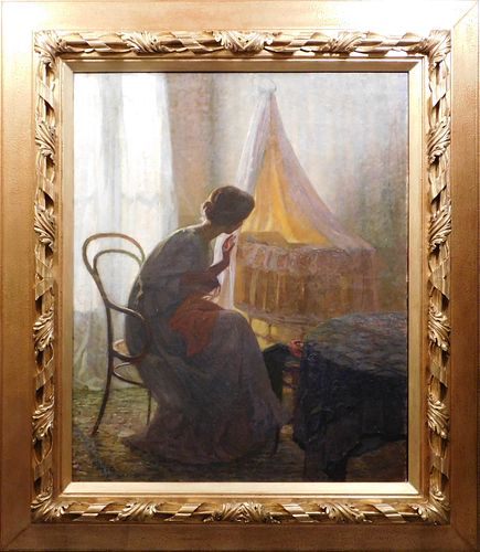 Richard Edward Miller,  Attributed: Morning Glow in the Nursery