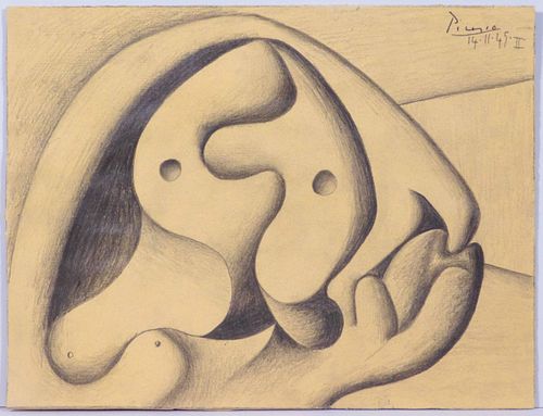 Pablo Picasso, Attributed: Cubist Composition