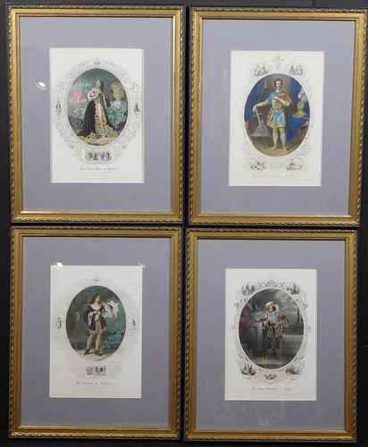 Suite of Four Famous Actors as Shakespeare Characters by Martin & Johnson, NY 1885